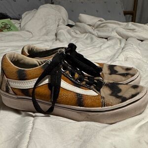 Vans Kids Sneakers in Orange and Black